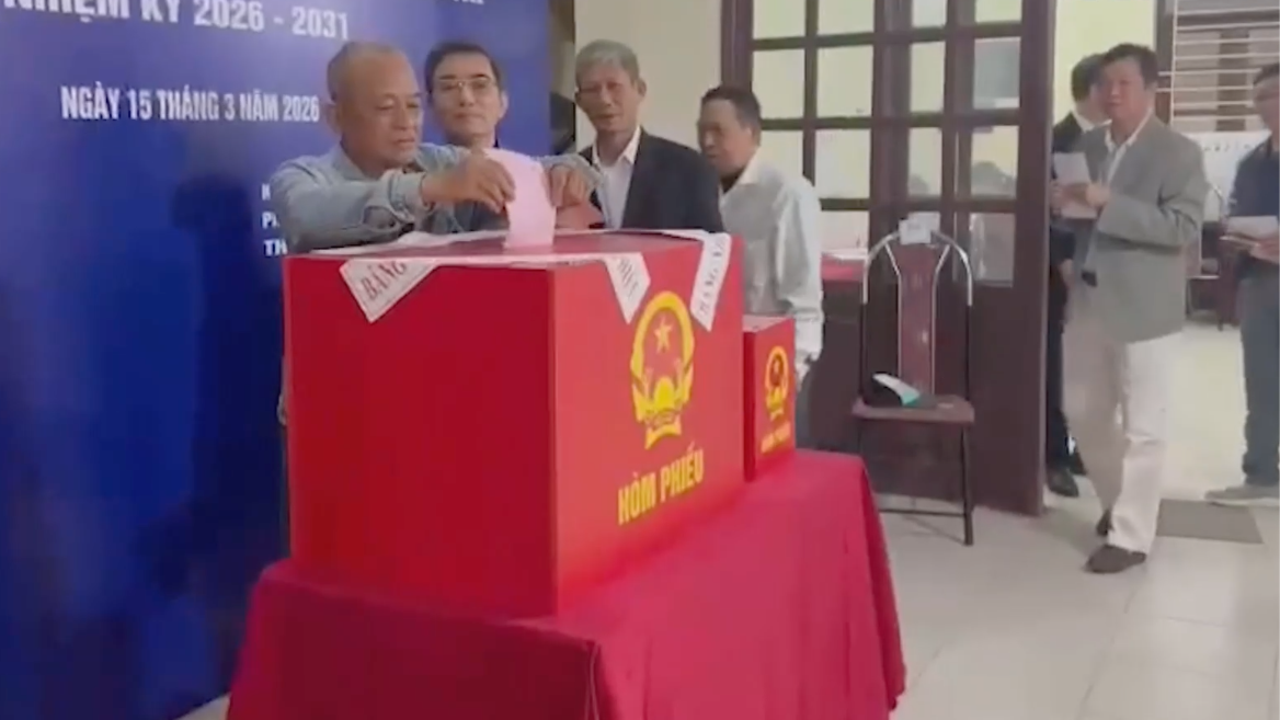 Hơn 50% cử tri phường Đông Ngạc đã tham gia bỏ phiếu