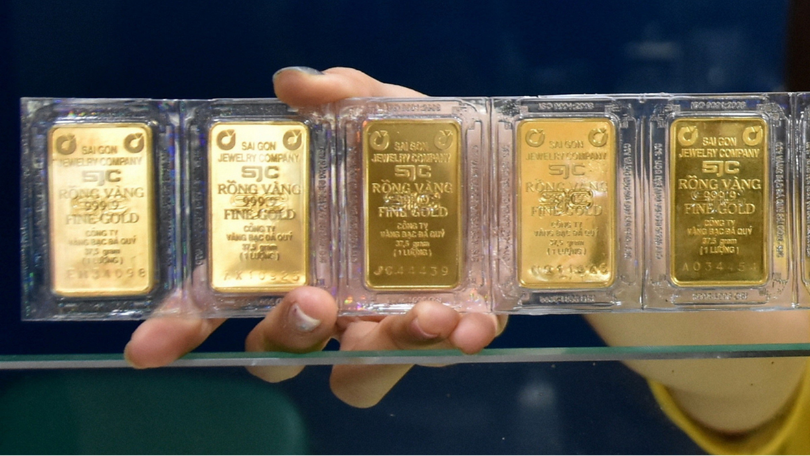 Giá vàng trong nước giảm nửa triệu đồng mỗi lượng