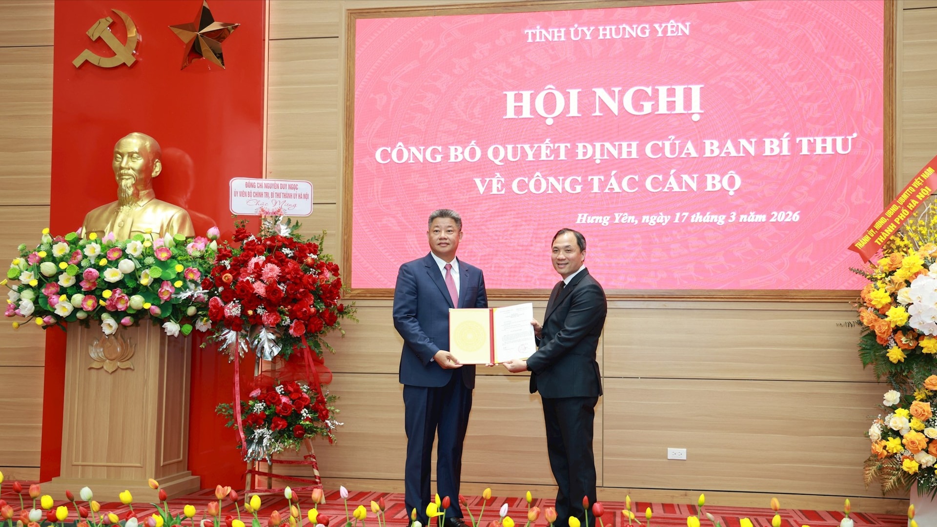 Phó Chủ tịch UBND TP. Hà Nội Nguyễn Mạnh Quyền được chỉ định giữ chức Phó Bí thư Tỉnh ủy Hưng Yên