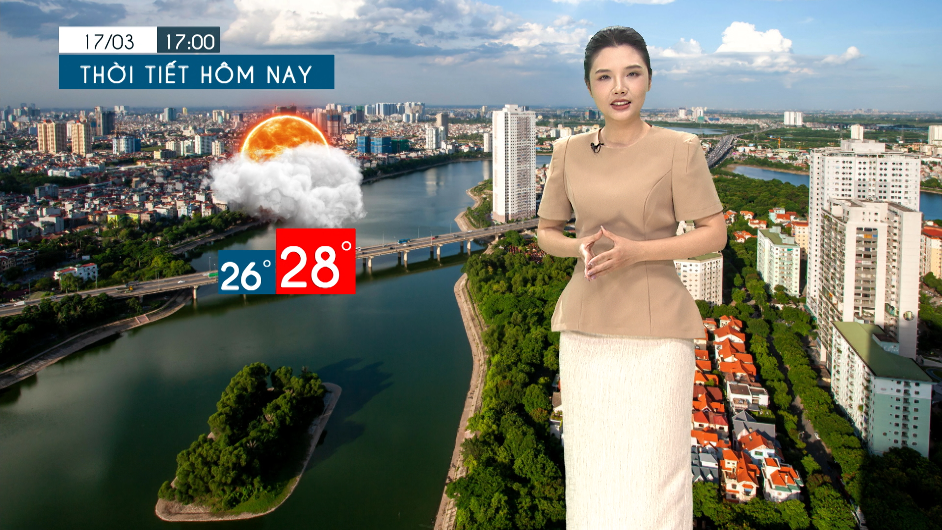 Dự báo thời tiết tối | 17/03/2026