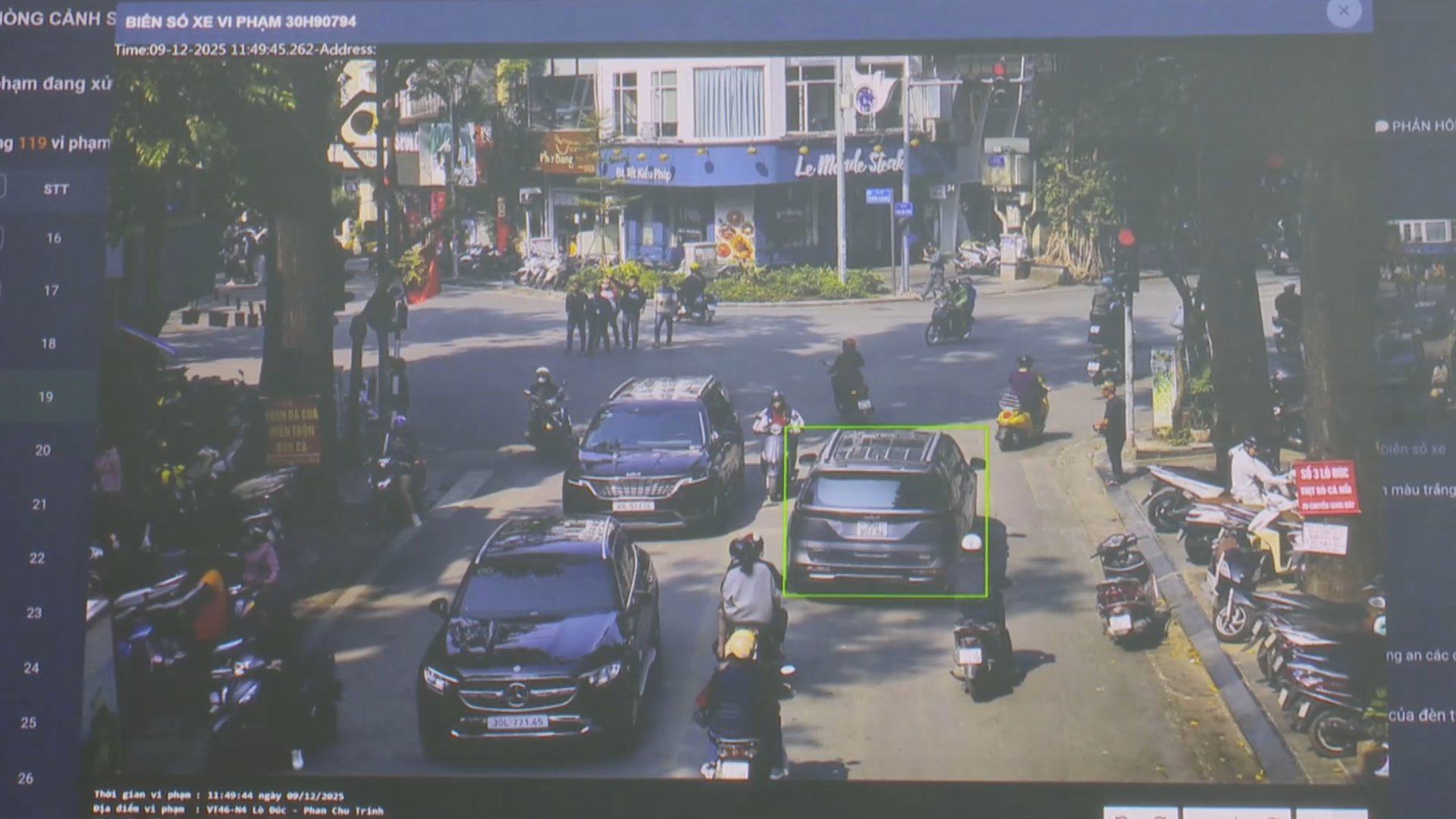 Công an Hà Nội công bố danh sách phương tiện phạt nguội