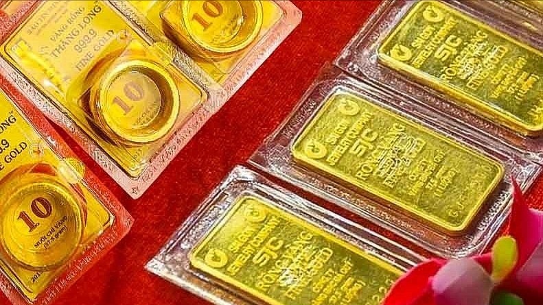 Giá vàng giảm tiếp 1,4 triệu đồng/lượng