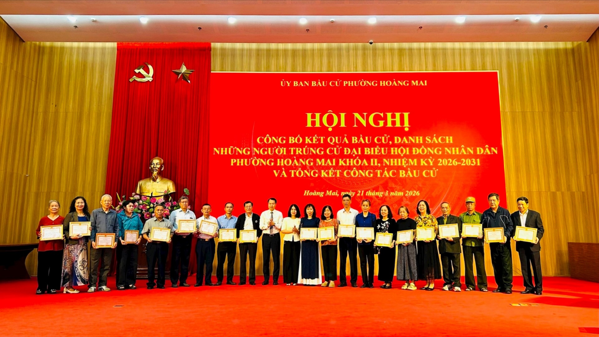 Phường Hoàng Mai tổng kết công tác bầu cử 