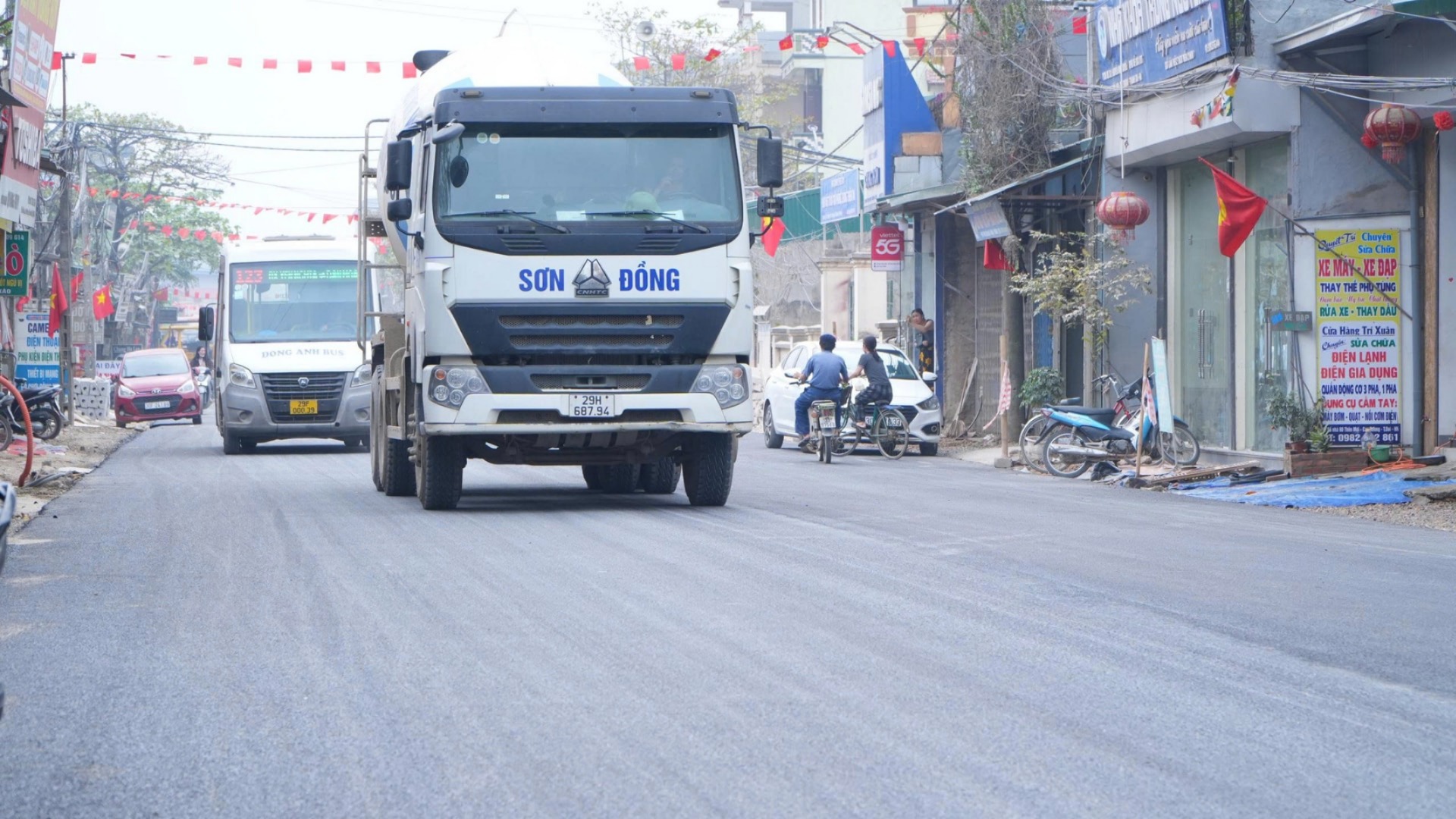 Đường tỉnh lộ 429A đang được gấp rút hoàn thiện