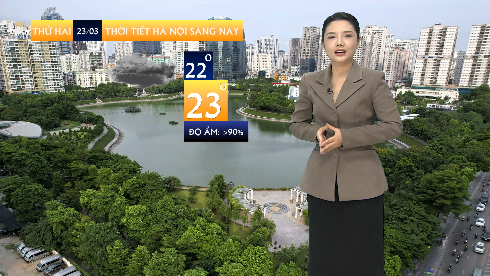 Dự báo thời tiết sáng | 23/03/2026