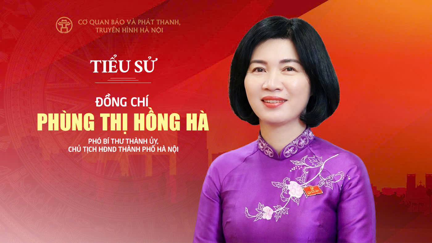 Tóm tắt tiểu sử Chủ tịch HĐND thành phố Hà Nội khóa XVII Phùng Thị Hồng Hà