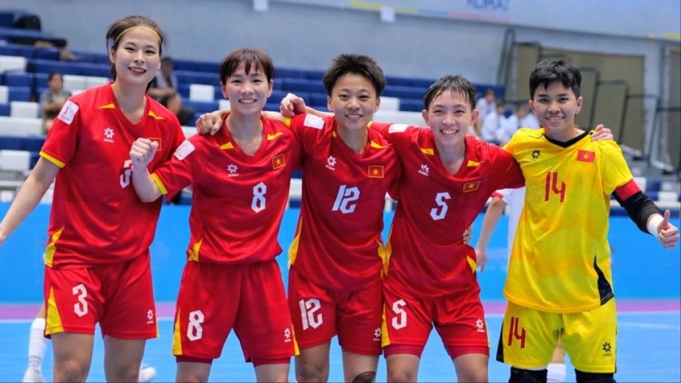 Tuyển futsal nữ Việt Nam giành Huy chương Đồng giải Đông Nam Á