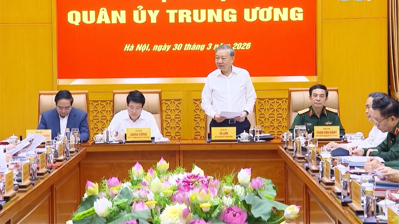 Tổng Bí thư Tô Lâm chủ trì hội nghị Quân ủy Trung ương