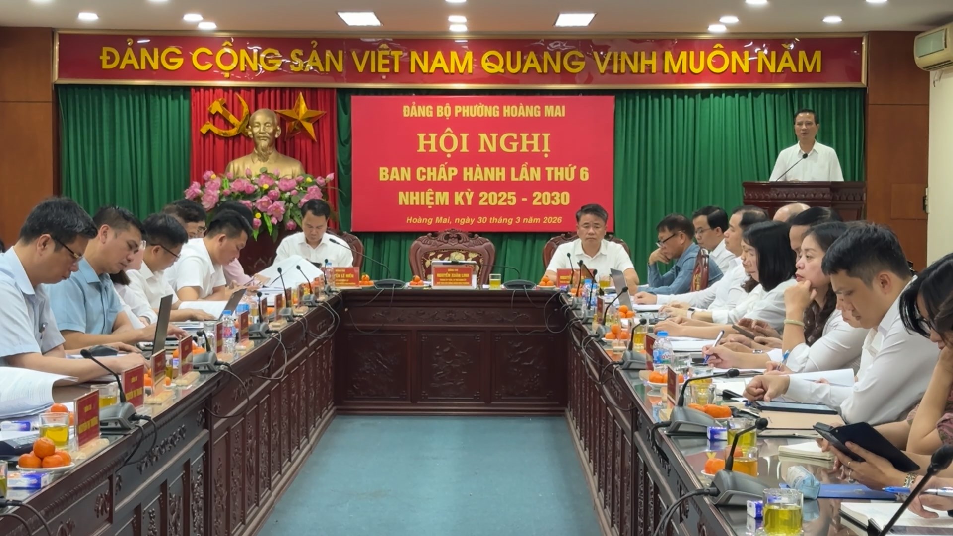 Hội nghị ban chấp hành Đảng bộ phường Hoàng Mai lần thứ 6
