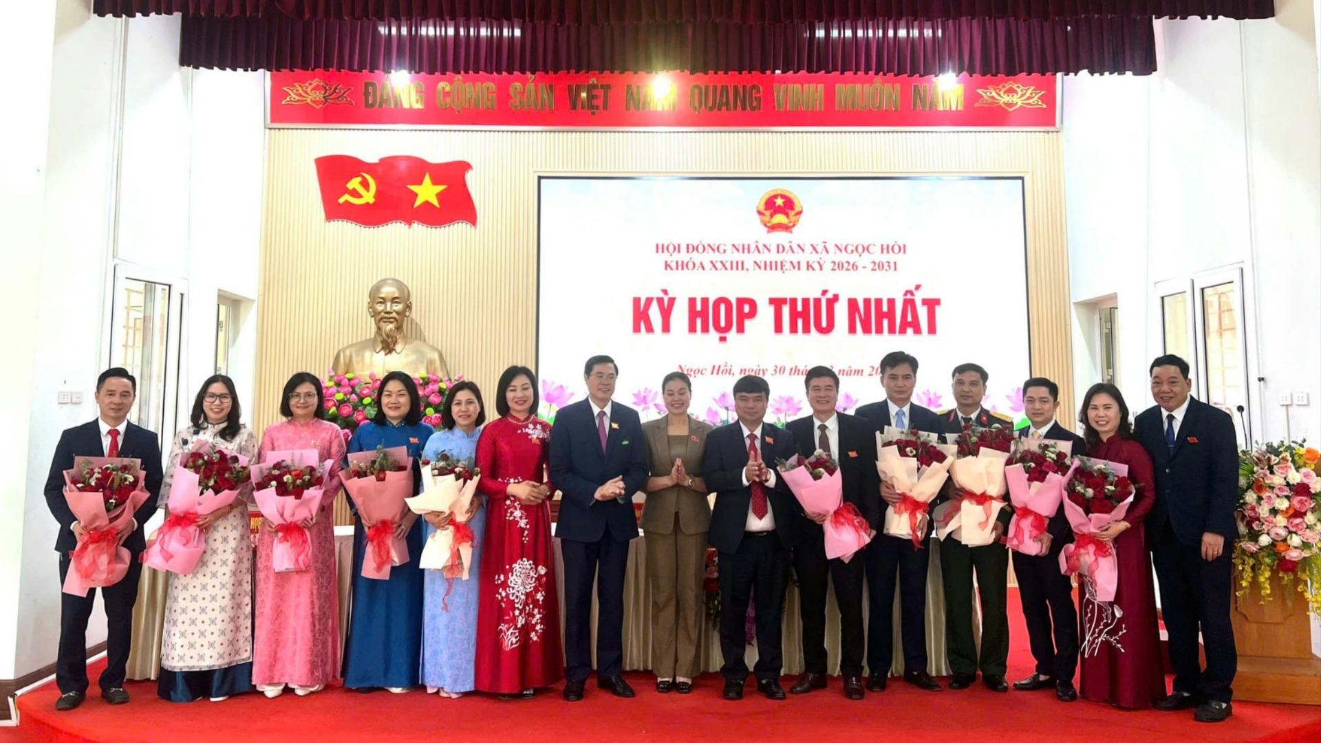 Xã Ngọc Hồi bầu các chức danh chủ chốt nhiệm kỳ mới