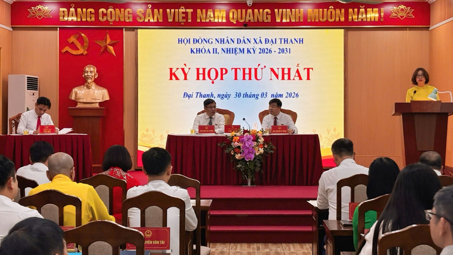 HĐND xã Đại Thanh kiện toàn các chức danh lãnh đạo chủ chốt