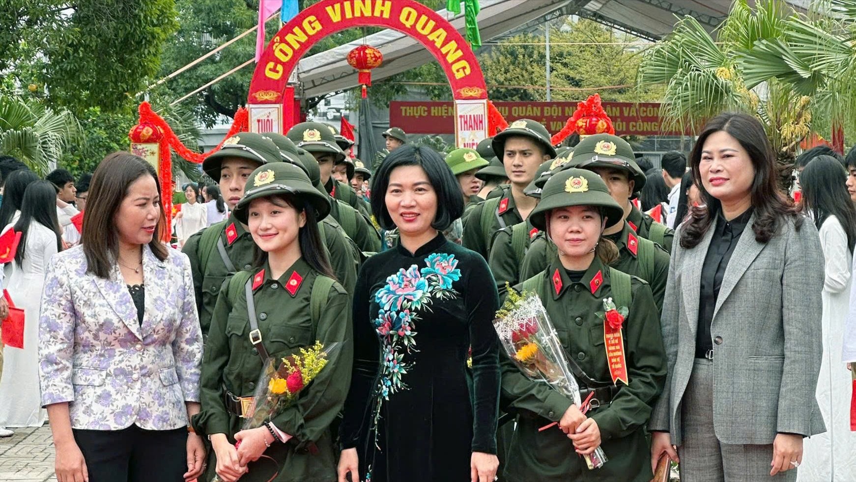 470 thanh niên khu vực số 6 lên đường nhập ngũ