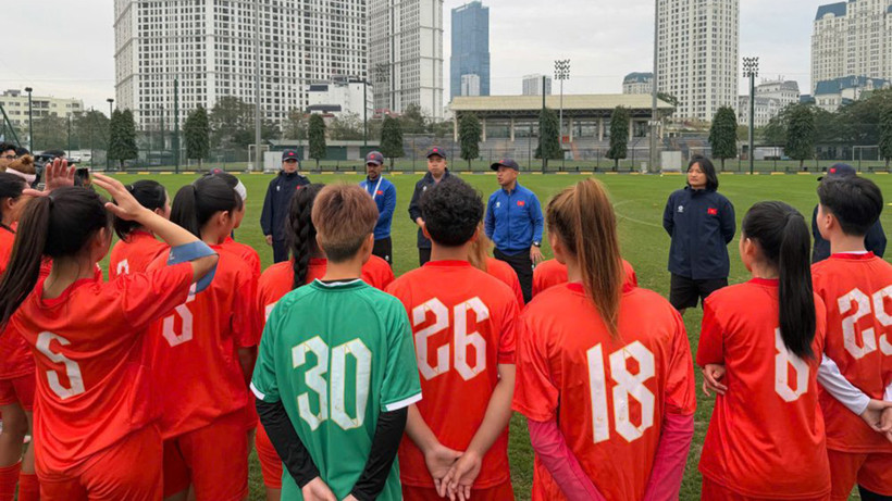 Đội tuyển U20 nữ Việt Nam nâng cao cường độ tập luyện