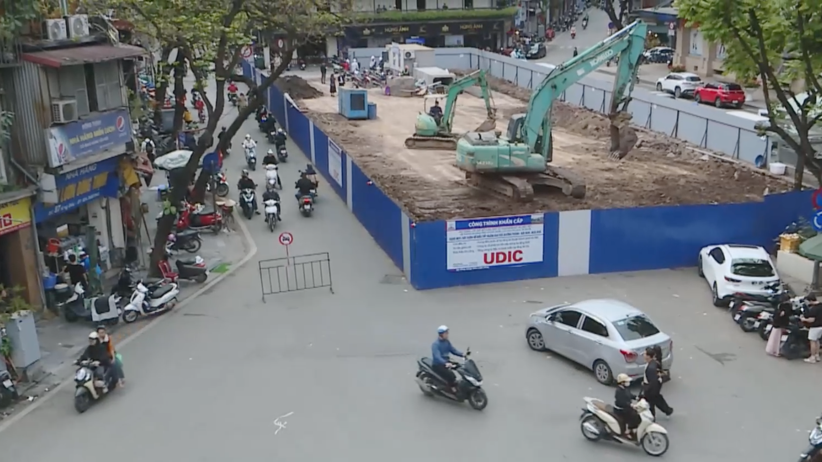 Hai hầm ngầm chống ngập phấn đấu xong trước 30/4