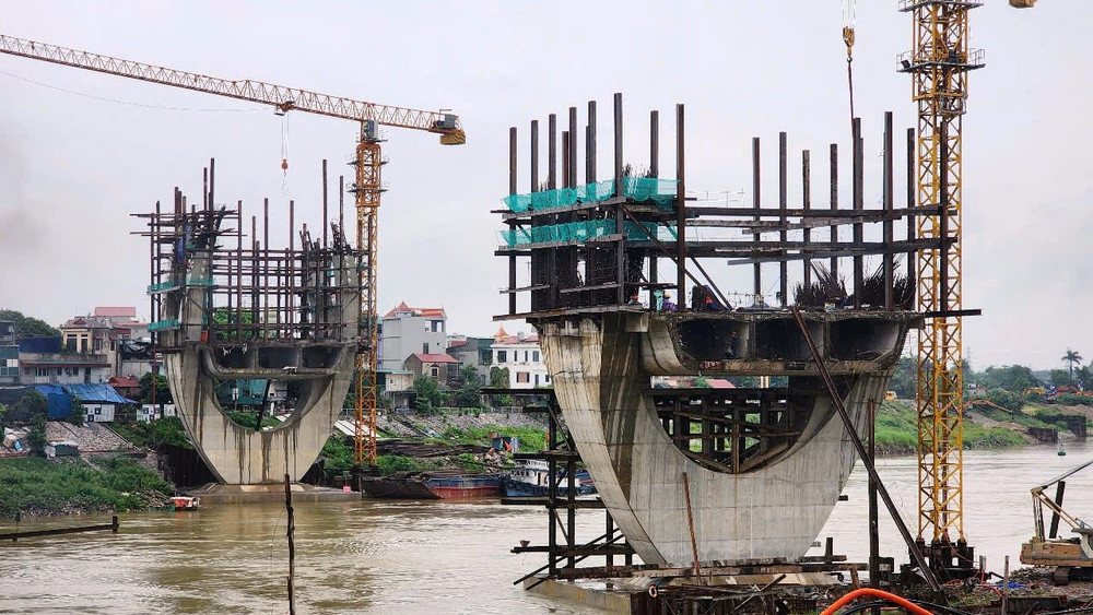 Dự án cầu Đuống mới phấn đấu thông xe giữa tháng 9/2026