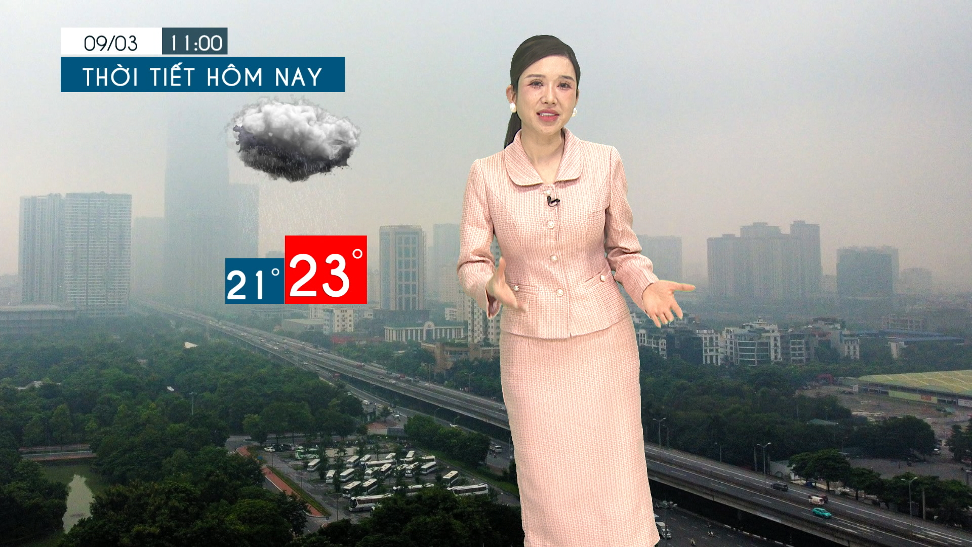 Dự báo thời tiết tối | 09/03/2026