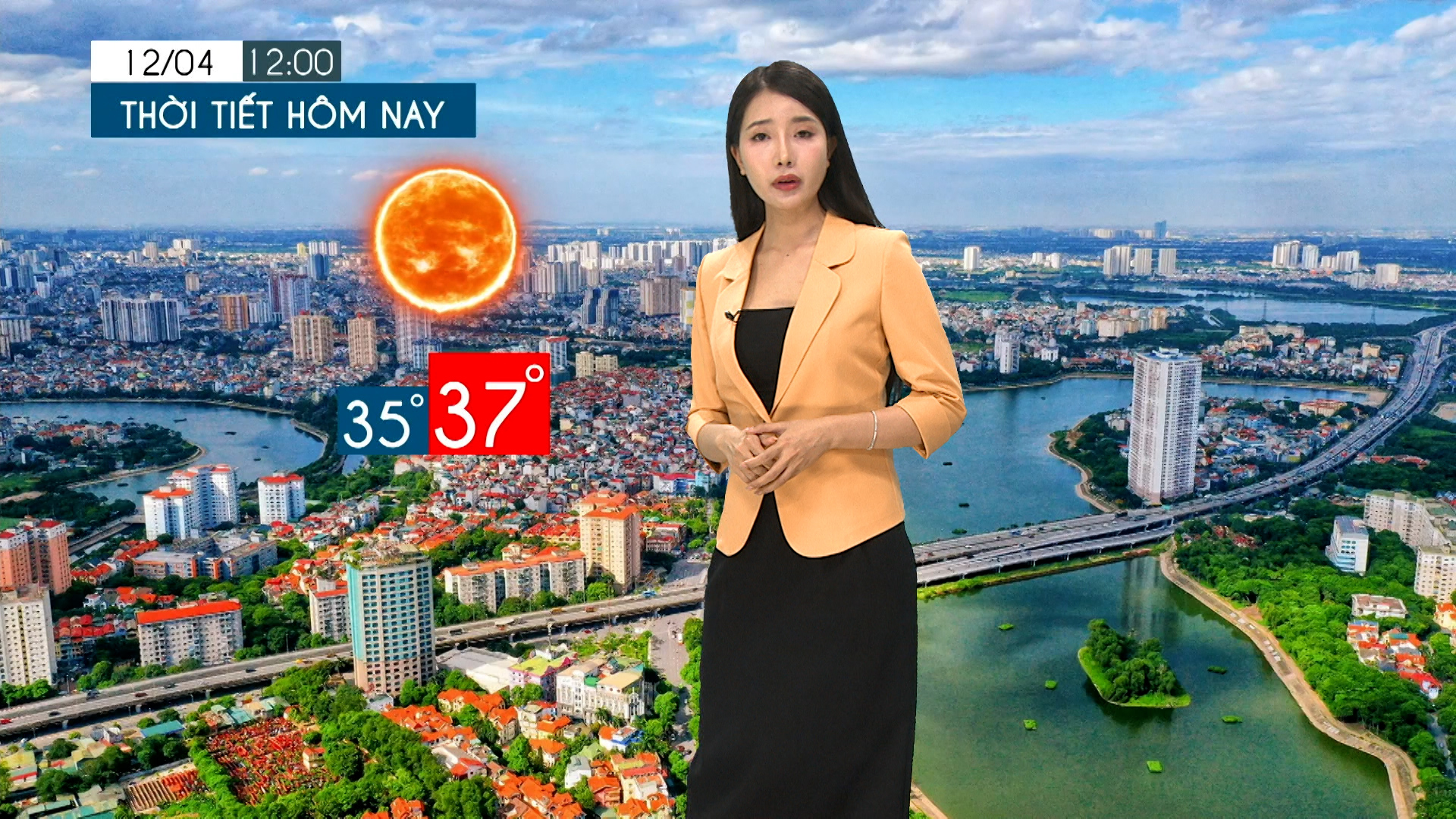 Dự báo thời tiết tối | 12/04/2026