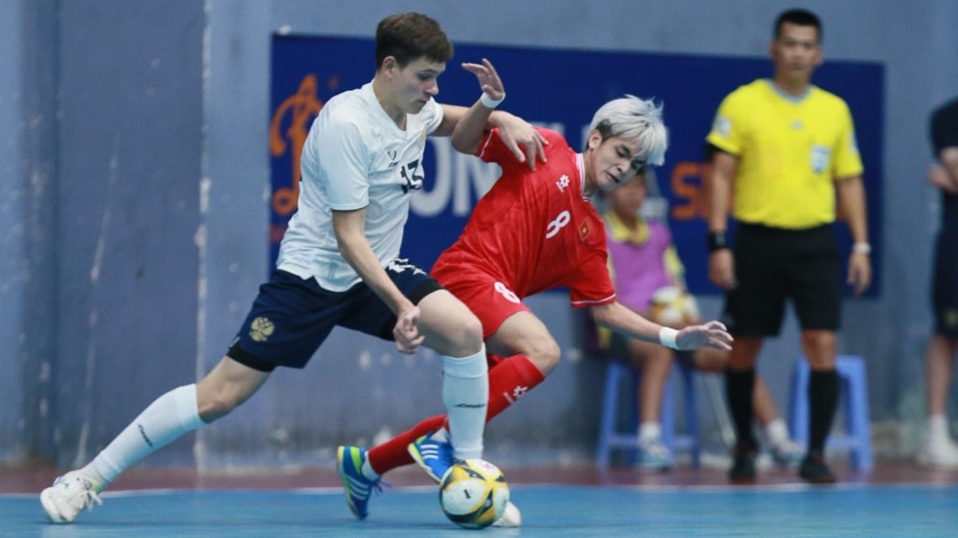U19 Futsal Việt Nam thua Nga ở trận giao hữu lượt hai