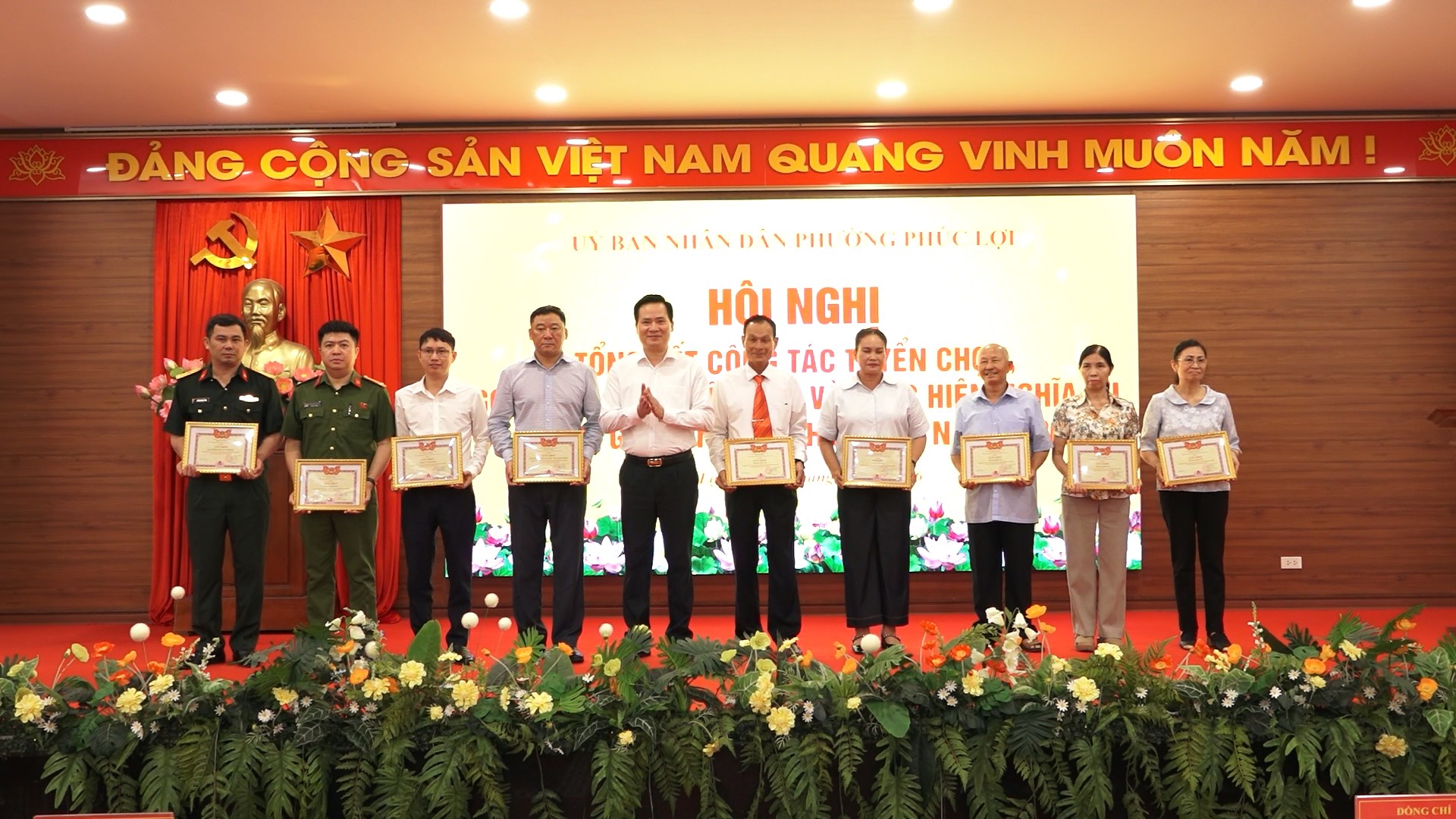 Phường Phúc Lợi tổng kết công tác tuyển quân năm 2026