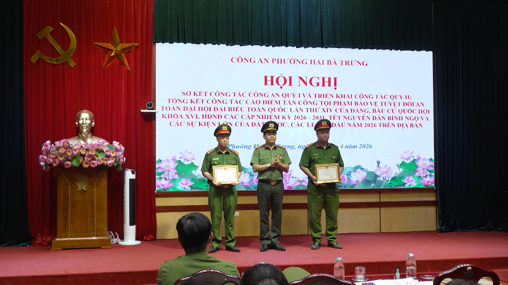 Công an phường Hai Bà Trưng sơ kết Quý I