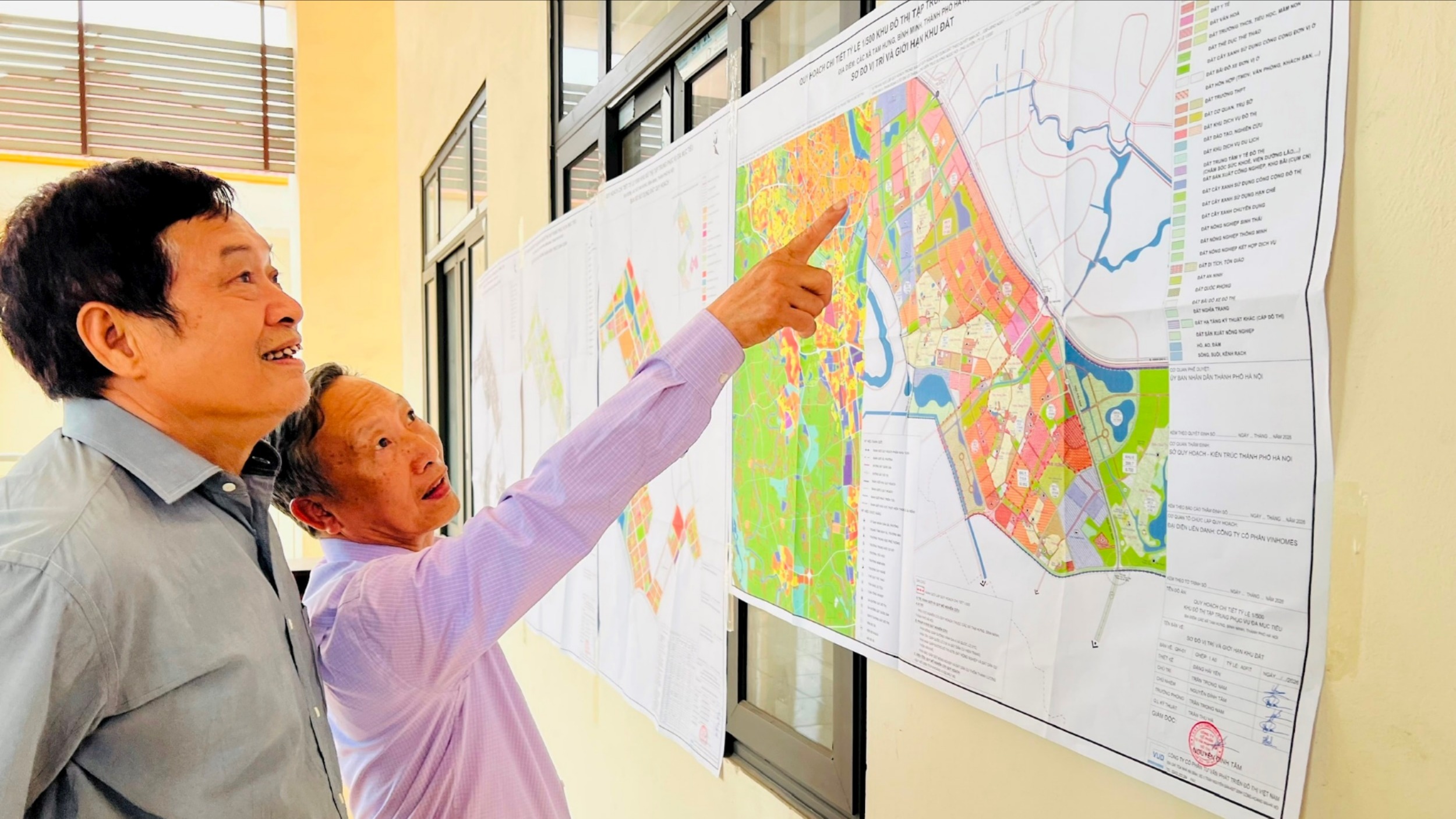 Xã Tam Hưng lấy ý kiến nhân dân liên quan Quy hoạch chi tiết 1/500 Khu đô thị đa mục tiêu