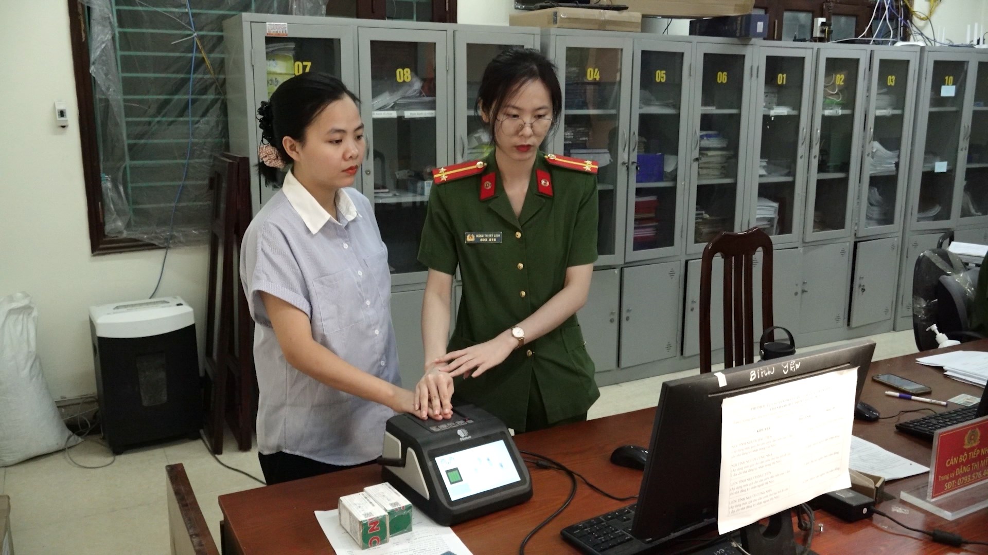 Công an xã Hạ Bằng nâng cao chất lượng dịch vụ công