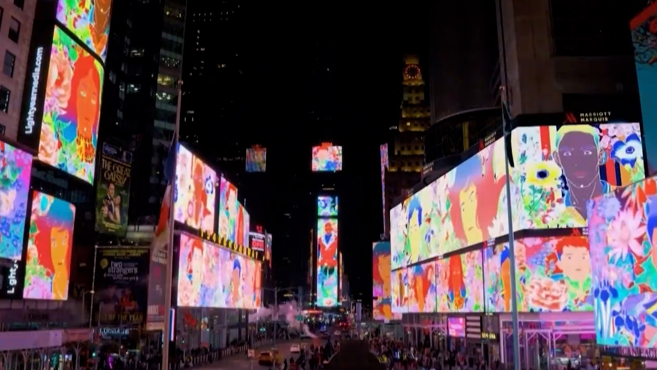 Mỹ: Không gian nghệ thuật độc đáo tại Quảng trường Thời đại