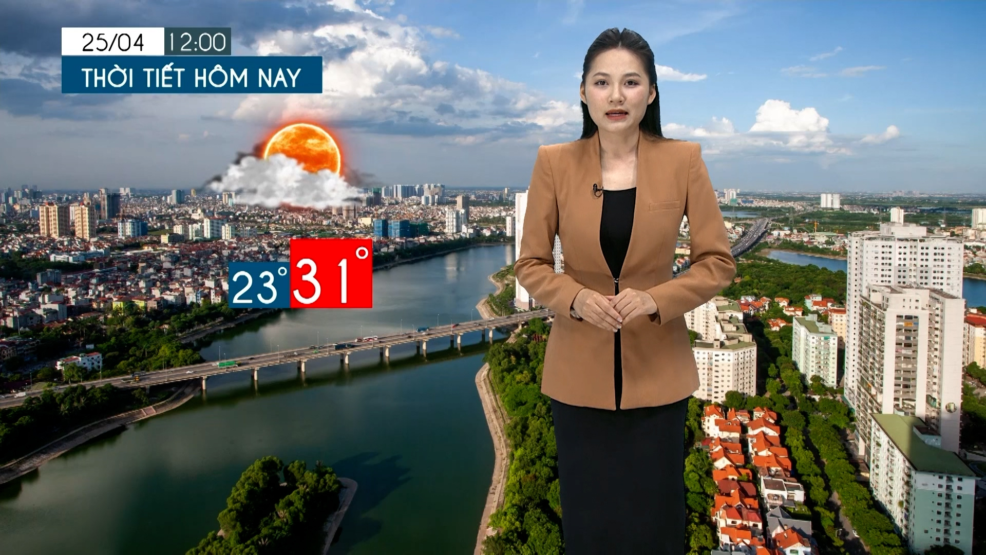 Dự báo thời tiết tối | 25/04/2026