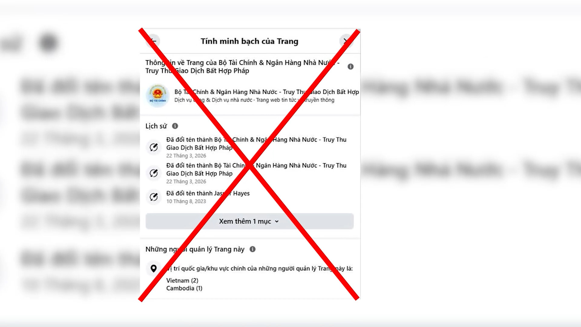 Cảnh báo trang facebook giả mạo Bộ Tài chính 