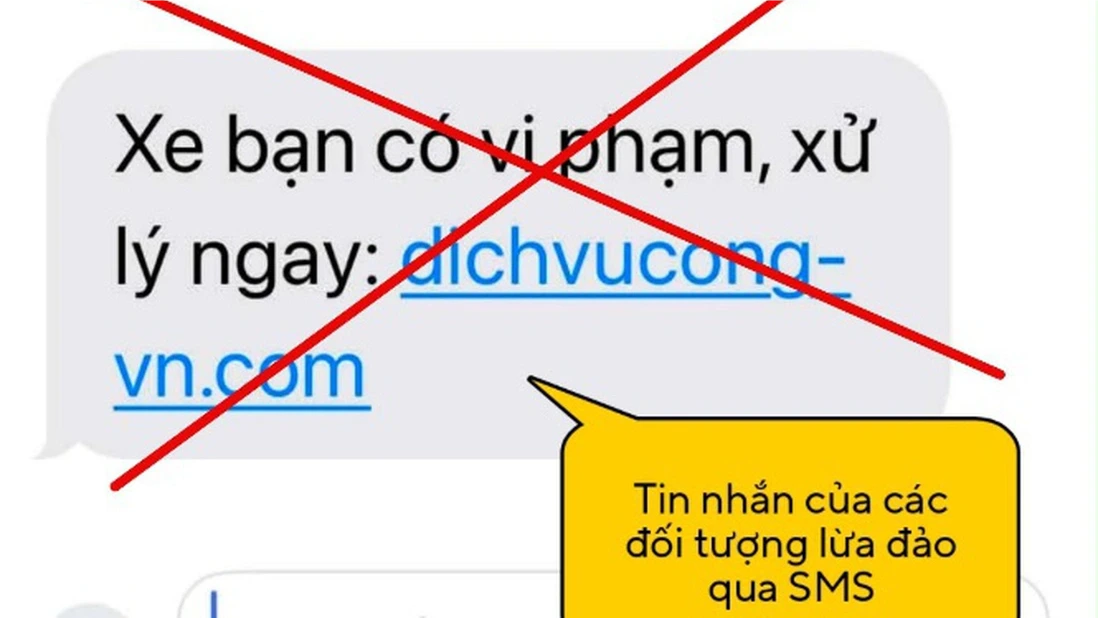 Lừa đảo 'phạt nguội' qua webside giả mạo dịch vụ công