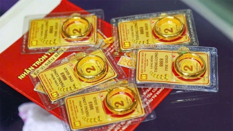 Giá vàng trong nước giảm 1,8 triệu đồng/lượng