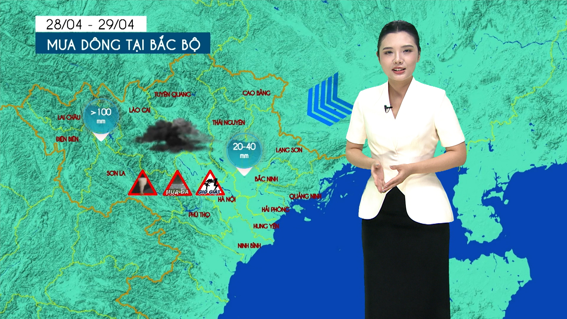 Dự báo thời tiết tối | 29/04/2026