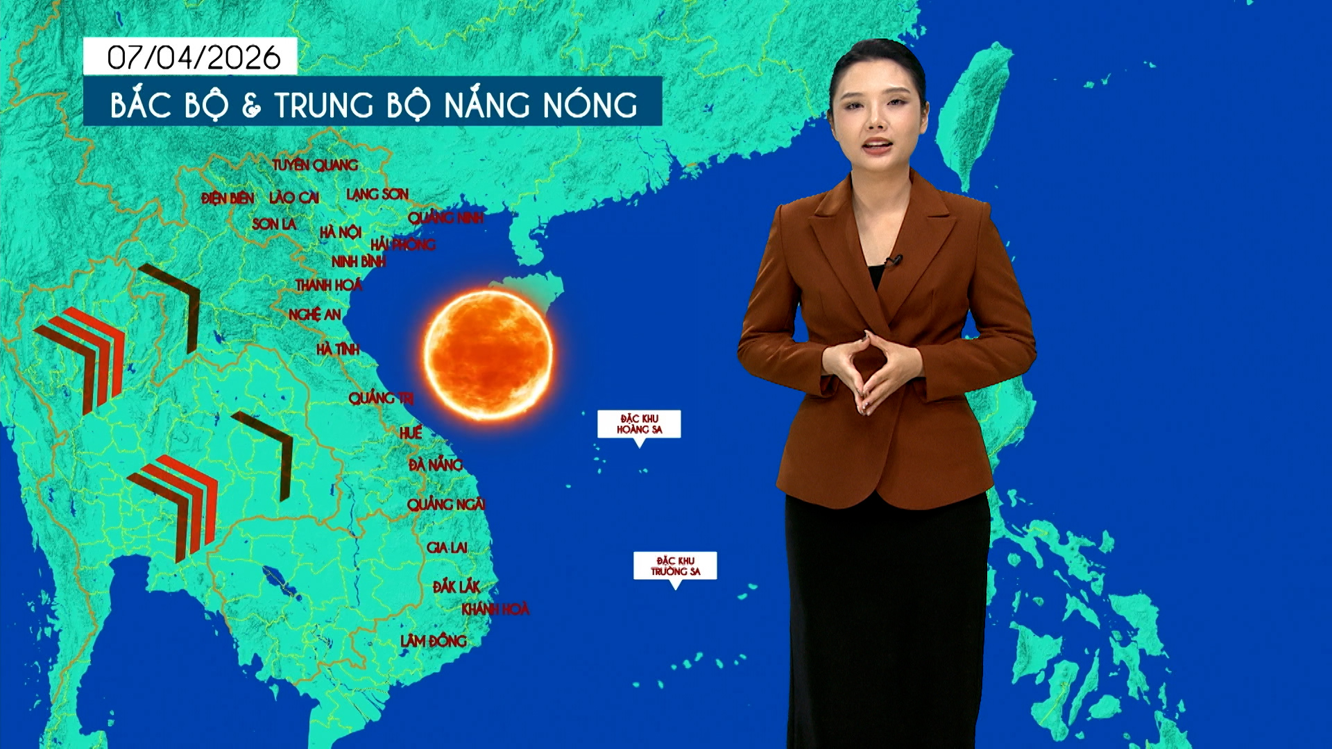 Dự báo thời tiết tối | 07/04/2026