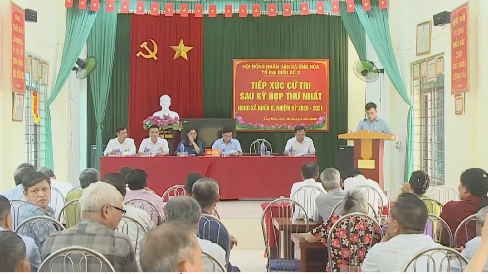 6 tổ đại biểu HĐND xã Ứng Hòa tiếp xúc cử tri sau kỳ họp 