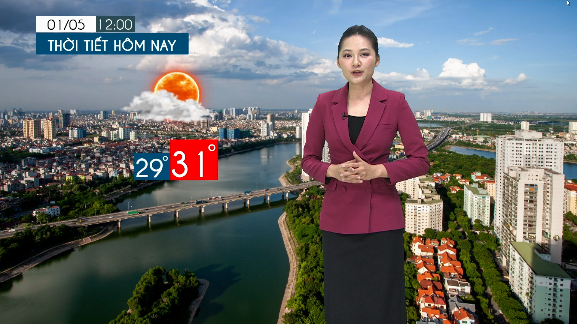 Dự báo thời tiết tối | 01/05/2026