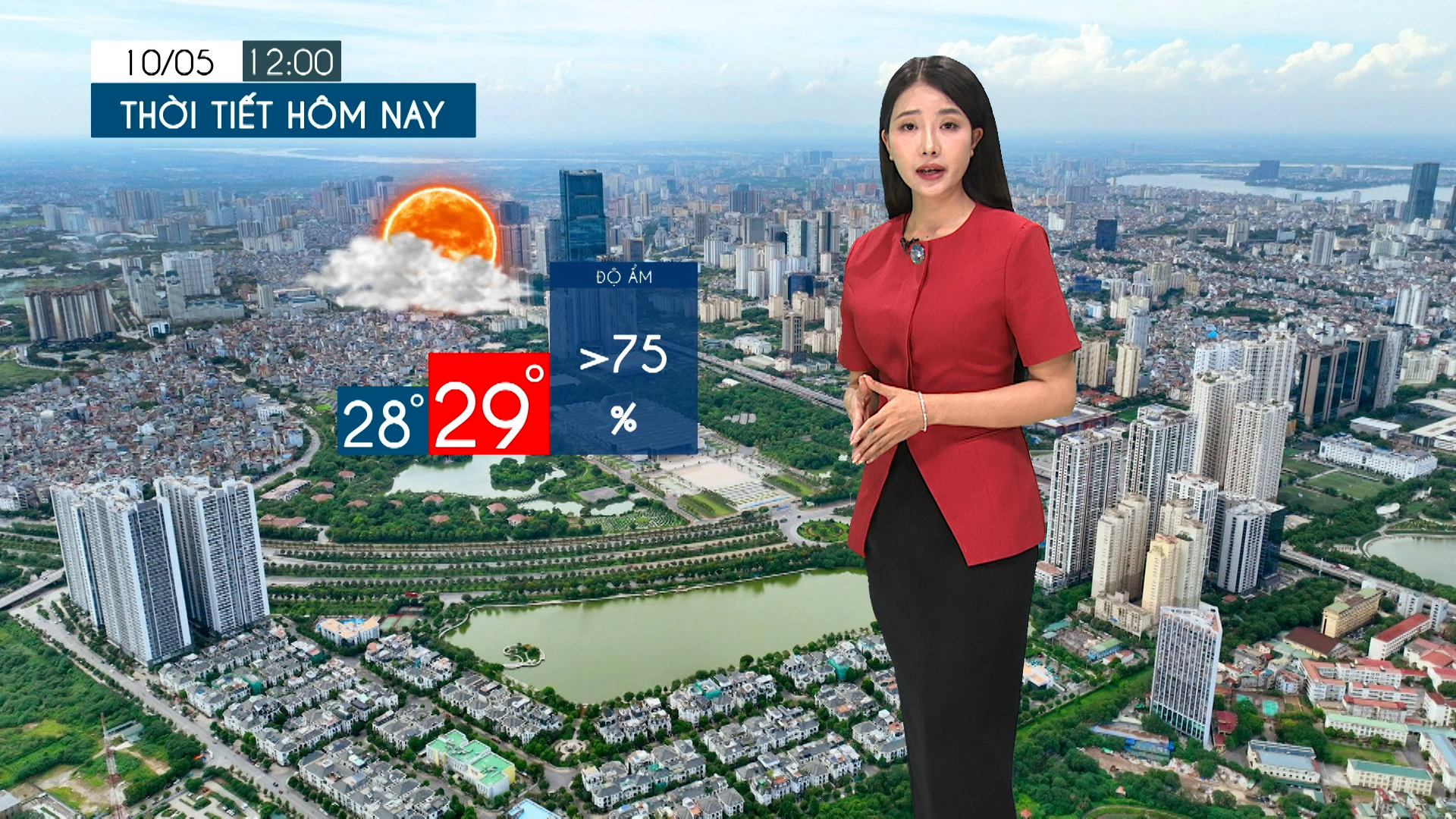 Dự báo thời tiết tối | 10/05/2026
