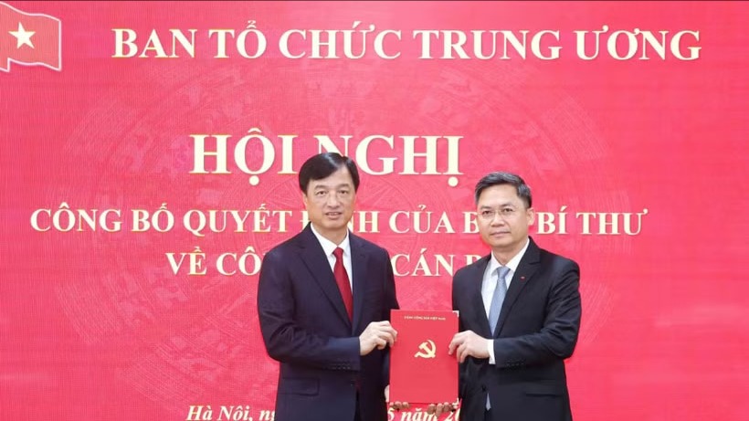 Đồng chí Hà Minh Hải giữ chức Phó Trưởng ban Tổ chức Trung ương