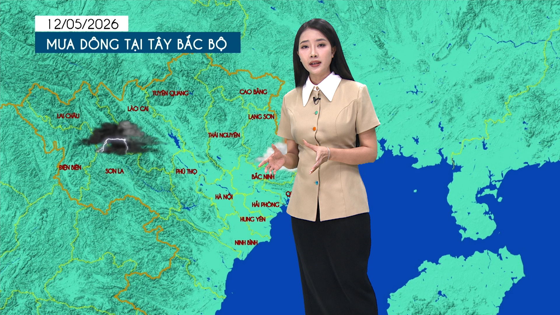 Dự báo thời tiết tối | 12/05/2026