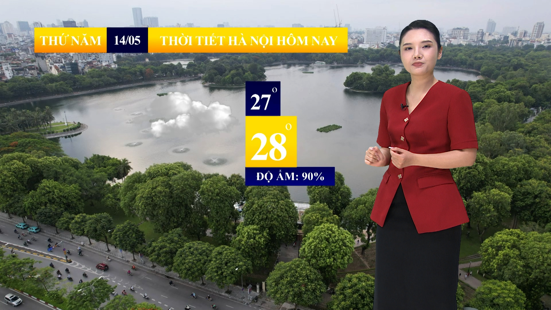 Dự báo thời tiết sáng | 14/05/2026
