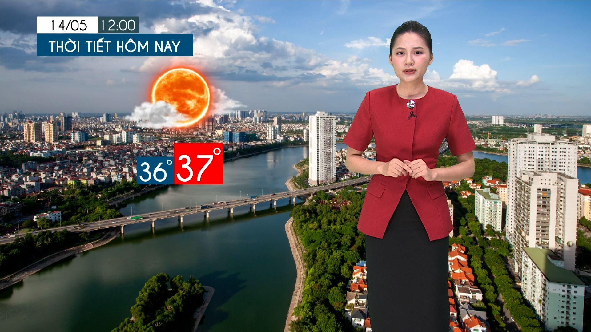 Dự báo thời tiết tối | 14/05/2026