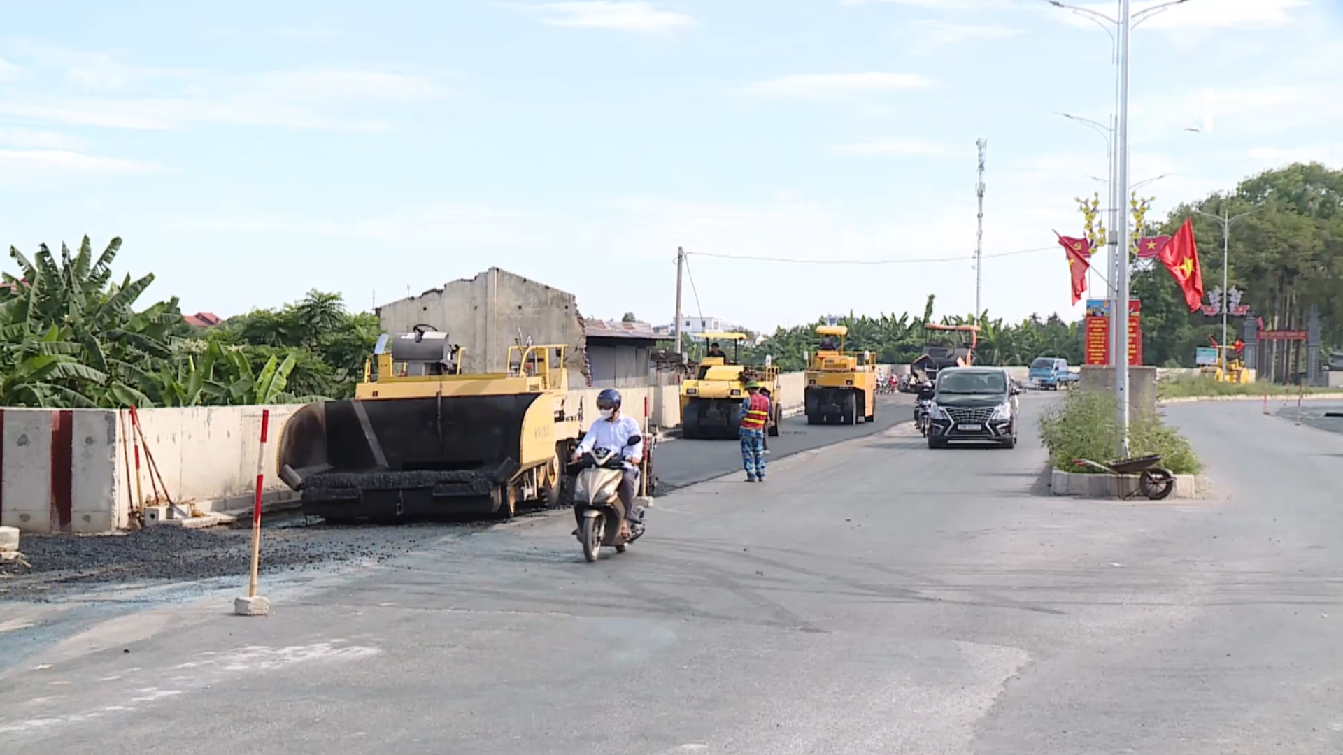 Dự án đường 21B qua xã Hòa Xá đạt 99,5% khối lượng GPMB