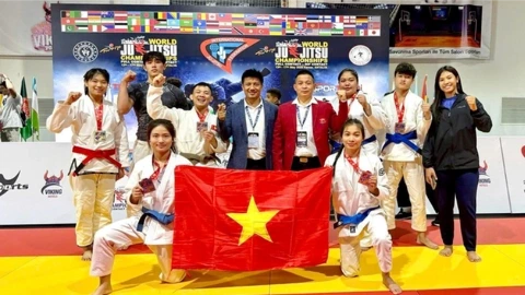 Jujitsu Việt Nam giành 6 huy chương vàng thế giới