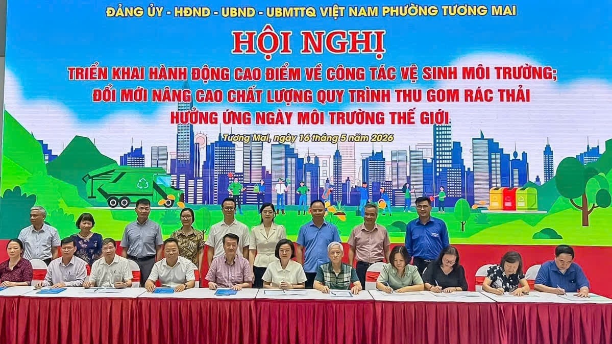 Phường Tương Mai tạo chuyển biến về ý thức bảo vệ môi trường trong nhân dân