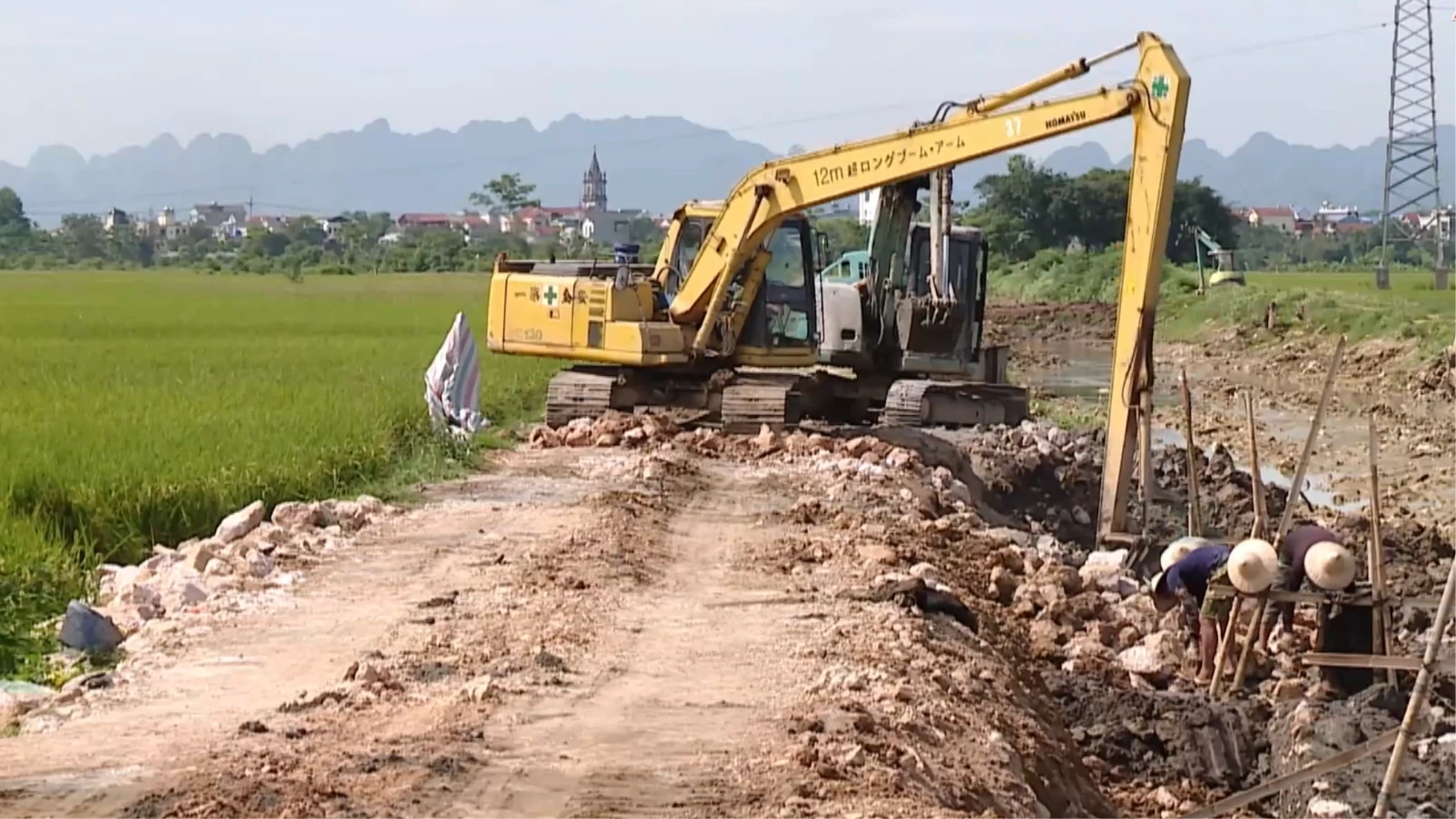 Chủ động phương án thi công đường trong mùa mưa bão