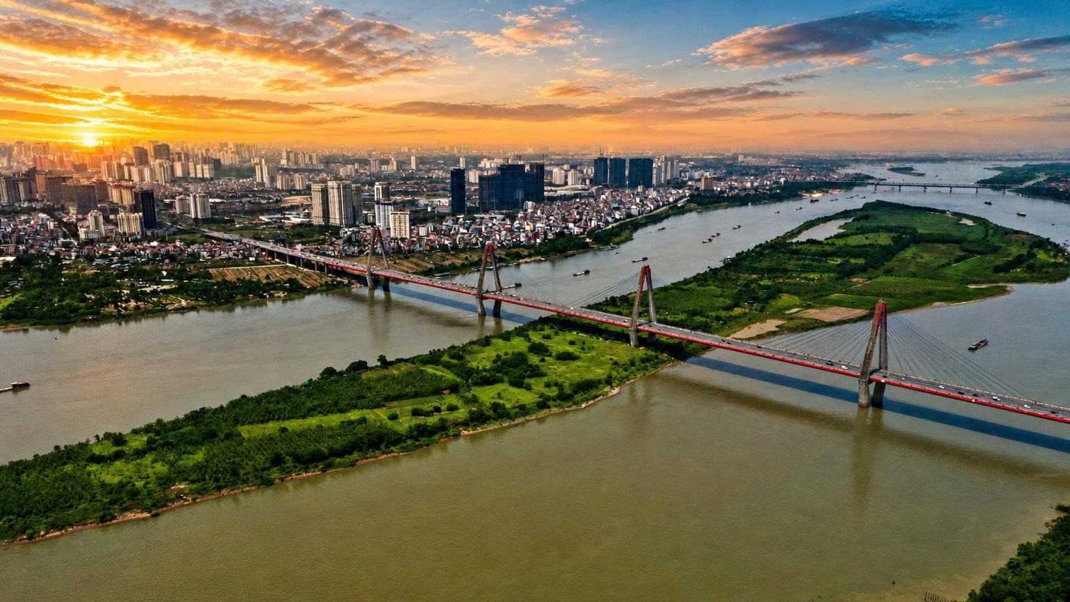 Sông Hồng - trục xanh kiến tạo Thủ đô tương lai