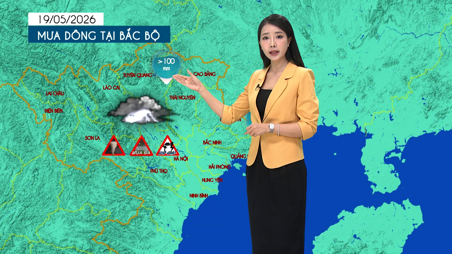 Dự báo thời tiết tối | 19/05/2026