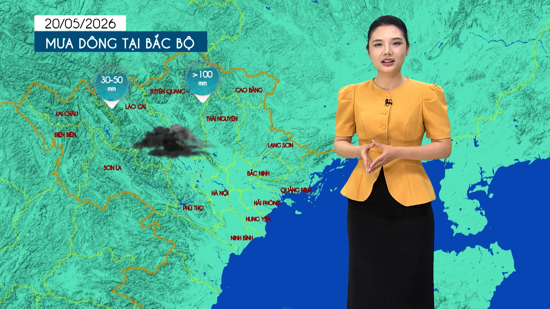 Dự báo thời tiết tối | 20/05/2026