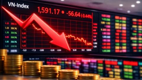VN-Index giảm sâu gần 20 điểm, 373 mã giảm giá