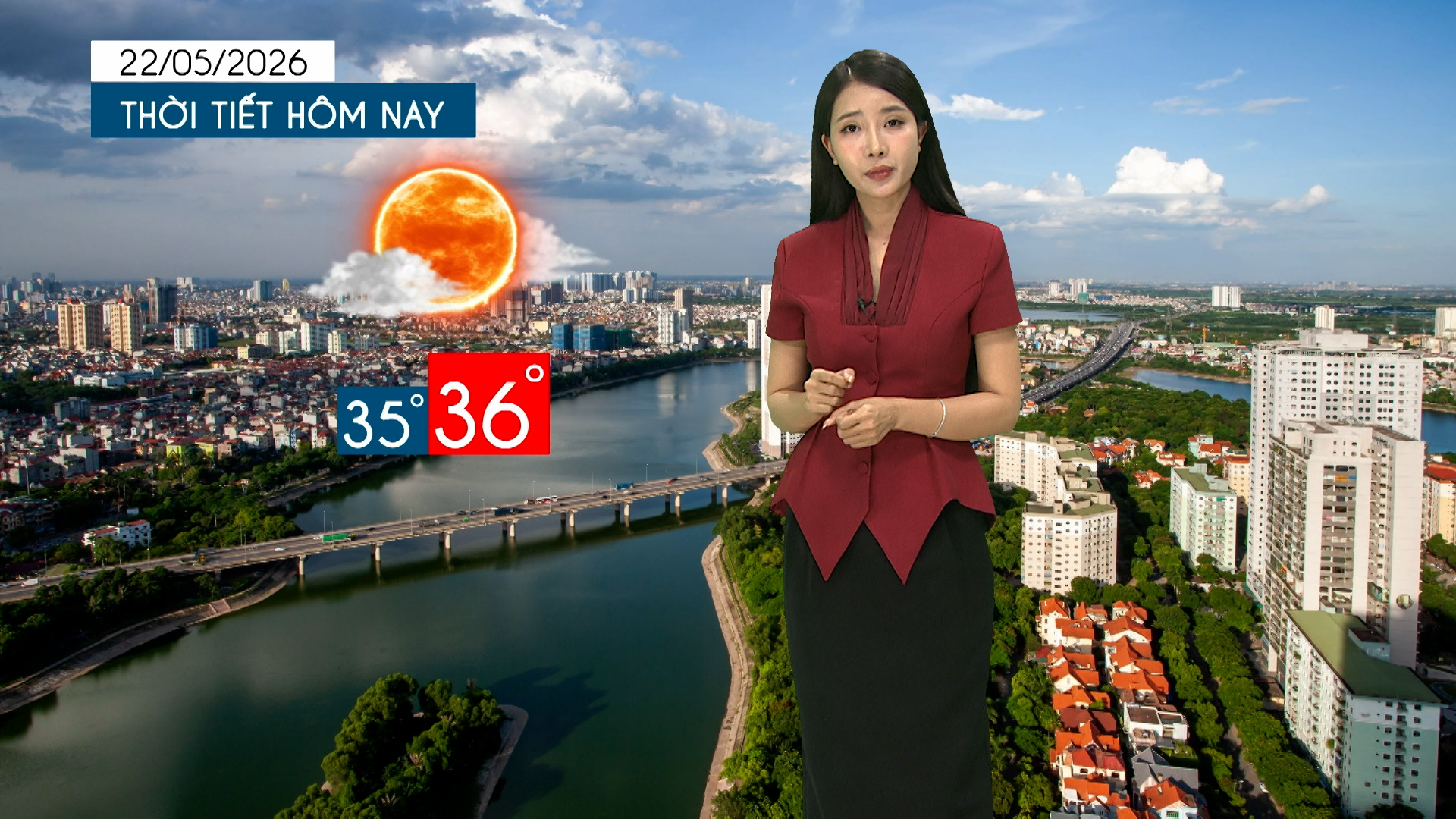 Dự báo thời tiết tối | 22/05/2026