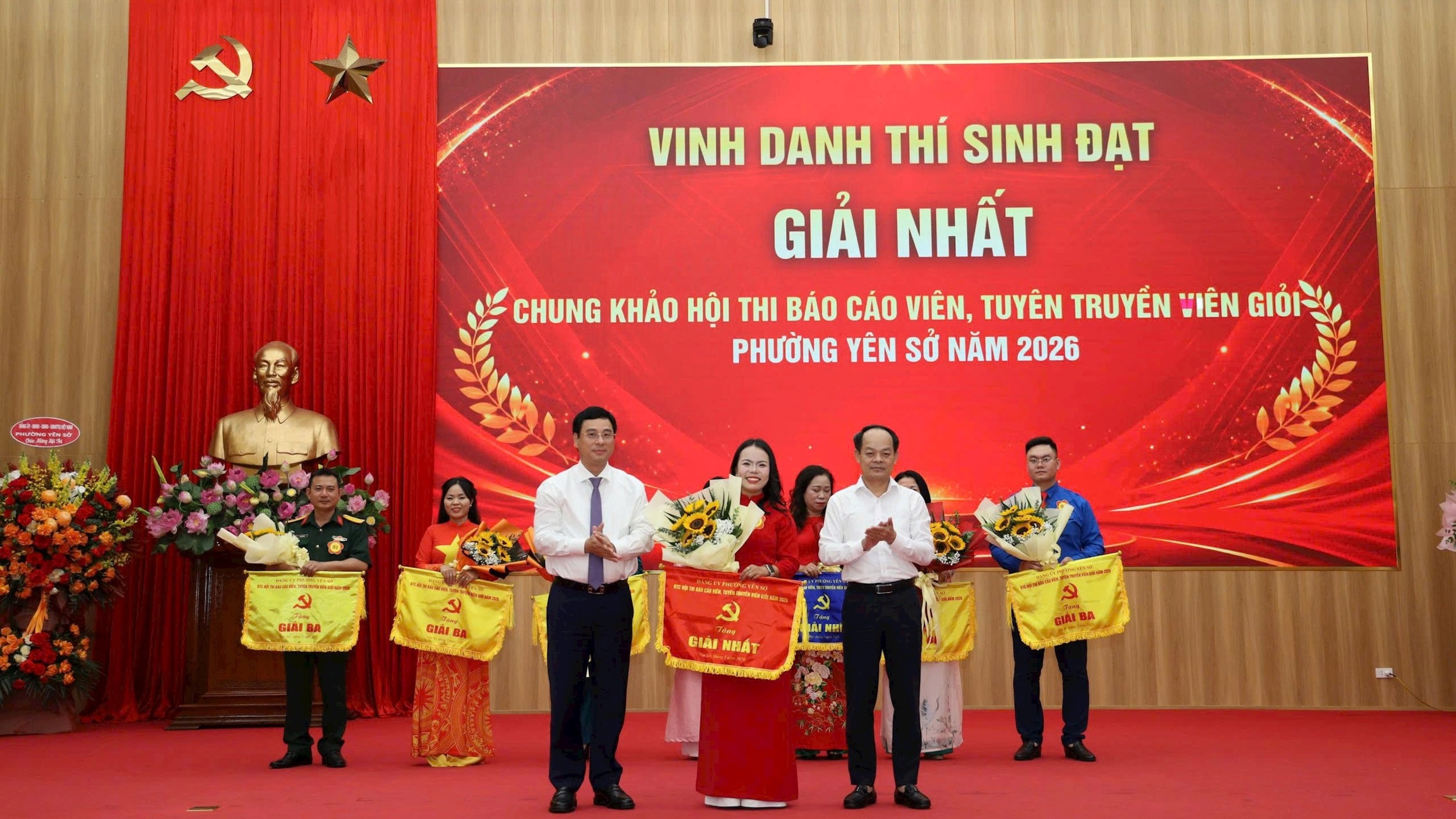 Phường Yên Sở: Sôi nổi chung khảo Hội thi báo cáo viên, tuyên truyền viên giỏi
